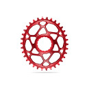 absoluteBLACK, chainring, OVAL, MTB, for RaceFace Cinch, DM - Boost 148, RED - RED, 34 teeth