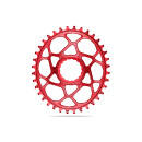 absoluteBLACK, chainring, OVAL, MTB, for RaceFace Cinch, DM - Boost 148, RED - RED, 36 teeth
