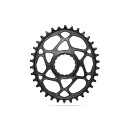 absoluteBLACK, chainring, OVAL, MTB, for RaceFace Cinch, DM - Boost 148, compatible with SHIMANO HG+ 12-speed chain,only BLACK - black only, 34 teeth