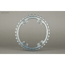 absoluteBLACK, chainring, OVAL, ROAD SILVER edition, 2x...