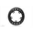 absoluteBLACK, chainring, OVAL, Road, 2x 110/5, not compatible with Sram, 52 teeth, BLACK - black - BK