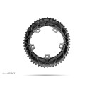 absoluteBLACK, chainring, OVAL, Road, 2x 130/5, BLACK only, 53 teeth