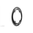 absoluteBLACK, chainring, OVAL, Road, for Campagnolo, 2x 145/4-hole, compatible 11- & 12-speed, BLACK 53T