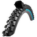 reTyre, 28 inch, 2 in 1 studded tire, ICE RACER, 300 studs, 28x2.0, studded folding tire, base tire with KEVLAR puncture protection can be ridden individually