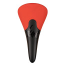 Tune, saddle, Komm-vor, carbon saddle, synthetic leather, MTB and ROAD, red - red - rouge