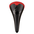 Tune, saddle, Komm-Vor PLUS, carbon saddle, synthetic leather, only ROAD, color: red - rouge