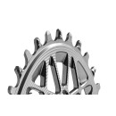 absoluteBLACK, chainring, OVAL, MTB, for Sram, DIRECT MOUNT, T-TYPE Transmission, 3mm offset, Boost, TITAN - silver, 34 teeth