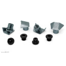 absoluteBLACK, chainring bolts, cover & bolt set, for Ultegra 8000 & Di2, BLACK - black - BK