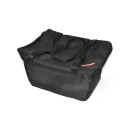 Borsa portapacchi Pletscher, borsa per inserti, nera, per cestini Standard/Deluxe