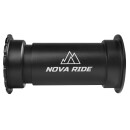 Novaride bottom bracket, BB86, ceramic ball bearing, type 24 mm, black