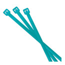 Riesel Design cable ties, neon blue, set of 25
