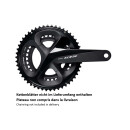 Shimano crankset 105 FC-R7000 160 mm without chainring black