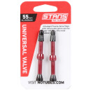 Stan`s NoTubes valve aluminum red, 55mm, pack of 2