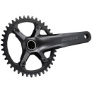 Shimano GRX600 crank 170mm 40t, FC-RX600111CXB0, 50.1mm, WITHOUT BEARINGS, black