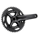 Shimano GRX600 20 crank 172.5mm 30/46, FC-RX600112DX60, 46.9mm WITHOUT BEARINGS, black