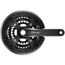 Shimano Deore 20 Trekking crank 175mm 26/36/48, FC-T6010EX866CL, black, WITHOUT BEARINGS