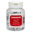 SRAM end cap brake inner cable, 1.8mm, aluminum, silver