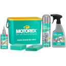 Motorex Kit per la pulizia della bicicletta: secchio, spugna e panno di cotone inclusi