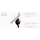 Hebie side stand Fix 18 T, black, adjustable 26"- 28", KSA 18, max. 30kg