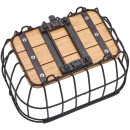 Racktime luggage carrier basket Bask-it Breeze, black, 47.4 x 35 x 24.1cm, with Snap-it adapter