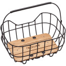 Racktime luggage carrier basket Bask-it Breeze, black, 47.4 x 35 x 24.1cm, with Snap-it adapter