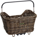 Panier de porte-bagages Racktime Bask-it Willow, look osier naturel, 43 x 31 x 24.5cm, avec adaptateur Snap-it