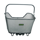 Racktime luggage carrier basket Bask-it large, black, 43 x 31 x 29cm, with Snap-it adapter