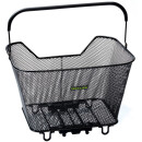 Racktime luggage carrier basket Bask-it large, black, 43 x 31 x 29cm, with Snap-it adapter