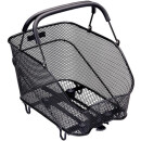Racktime luggage carrier basket Bask-it Trunk small, black, 38.8 x 25.5 x 27.4cm, with Snap-it adapter