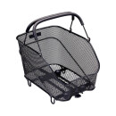 Racktime luggage carrier basket Bask-it Trunk small, black, 38.8 x 25.5 x 27.4cm, with Snap-it adapter
