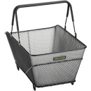 Racktime luggage carrier basket Bask-it Trunk large, black, 51 x 25.5 x 31cm, with Snap-it adapter