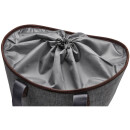 Sacoche de porte-bagages Racktime Agnetha, grise, 34 x 37 x 25.5cm, avec adaptateur Snap-it