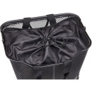 Borsa portapacchi Racktime Lea, nera, 30 x 24 x 22 cm, con maniglie di trasporto e copertura antipioggia