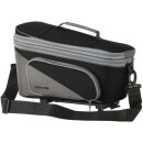 Racktime Talis Plus pannier rack bag, black/grey, 38 x 26 x 25cm, with Snap-it adapter