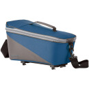 Sacoche de porte-bagages Racktime Talis, bleu/gris, 38 x 22 x 23cm, avec adaptateur Snap-it
