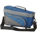Borsa portapacchi Racktime Talis Plus, blu/grigio, 38 x 26 x 25 cm, con adattatore Snap-it
