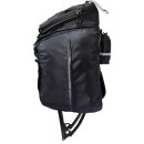 Sacoche porte-bagages Racktime Odin, noire, 37 x 24 x 24/30cm, avec adaptateur Snap-it