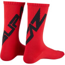 Chaussettes Supacaz Twisted, taille M red and black