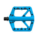 Crank Brothers Pedal Stamp 1 pedale a piattaforma piccola, plastica, blu
