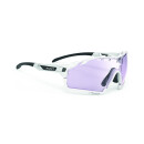 Rudy Project impactX2 Occhiali Cutline bianco lucido, fotocronaca laser viola
