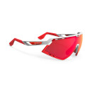 Occhiali RudyProject Defender bianco lucido-rosso, rosso...