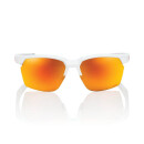 100% Sportcoupe glasses matte white, HiPer red multilayer...
