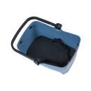 BASIL bicycle basket Dog MIK rear luggage carrier basket Dog MIK, blue (without grid