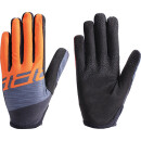 BBB Handschuhe Sommer LiteZone lange Finger unisex, MTB grau-orange  M