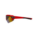 BBB Glasses Impulse MLC, glossy red with additional lenses transparent and yellow