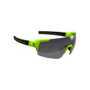 BBB Glasses Fullview MLC, matt neon yellow with additional lenses transparent and yellow