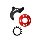Kettenschutz-Set f.E-Bike inkl.Kettenbl. 14 Zähne und Kettenführung für GEN2, rot
