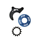 Kettenschutz-Set f.E-Bike inkl.Kettenbl. 14 Zähne und Kettenführung f. GEN2, blau