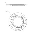 Kettenschutz-Set für inkl. Kettenbl.15Z. 15 Zähne, offset 3 mm, für GEN2, schwarz