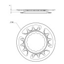 Kit de protection de chaîne pour plateau 16 dents 16 dents, offset 5 mm, pour GEN2, noir